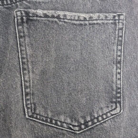 Vintage Garage Denim 90s Straight Jeans Size 9 Black Organic Cotton Blend Classi - Picture 9 of 9